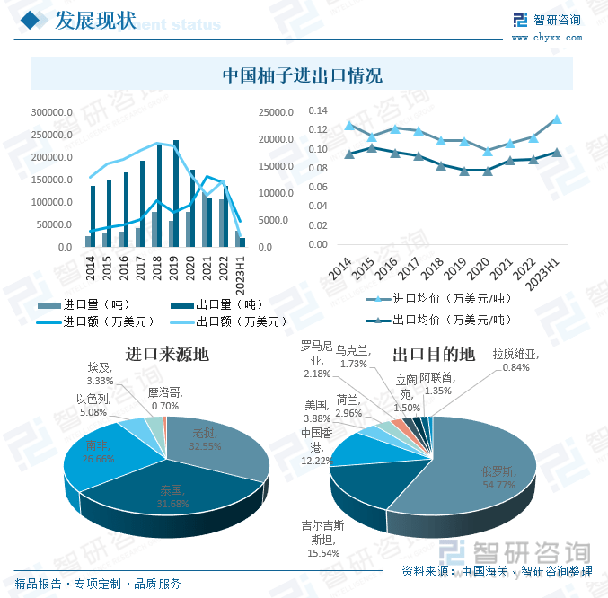 一文读懂2023年中国柚子行业现状及前景：：海外市场发展潜力巨大(图6)