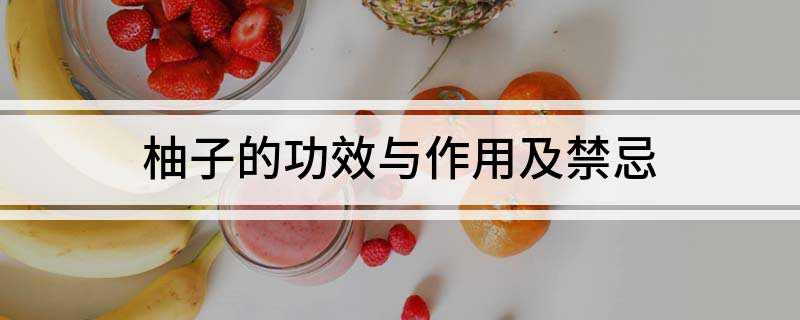 柚子的功效与作用及禁忌(图1)